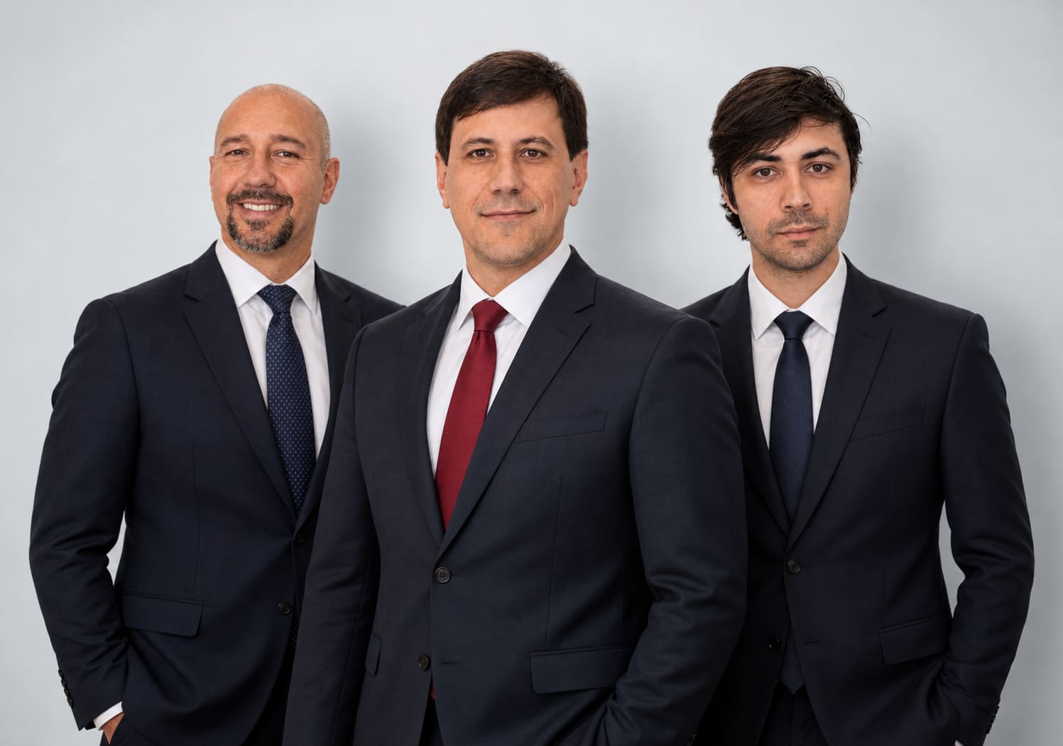 Da esquerda para a direita: André Ricardo Carvalho, Ronaldo Gerd Seifert e Mateus de Paula Brigone, advogados da Seifert Carvalho Advocacia em Campinas/SP